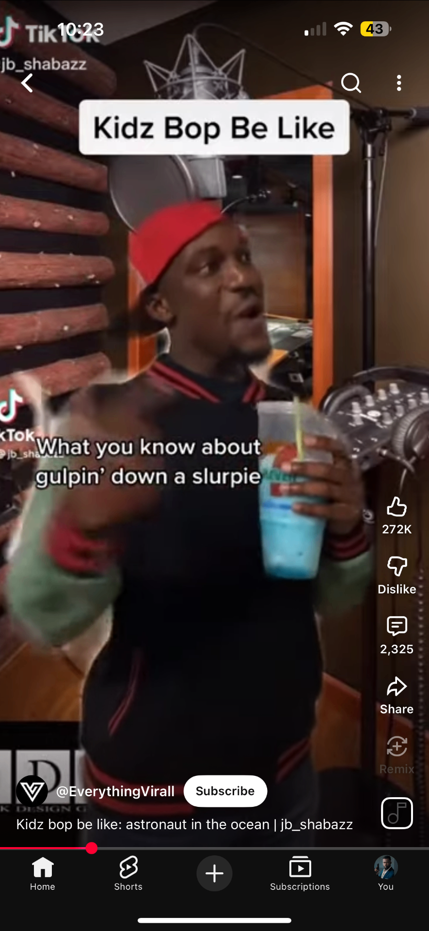 Reposted Kidz Bop sketch with 272K likes