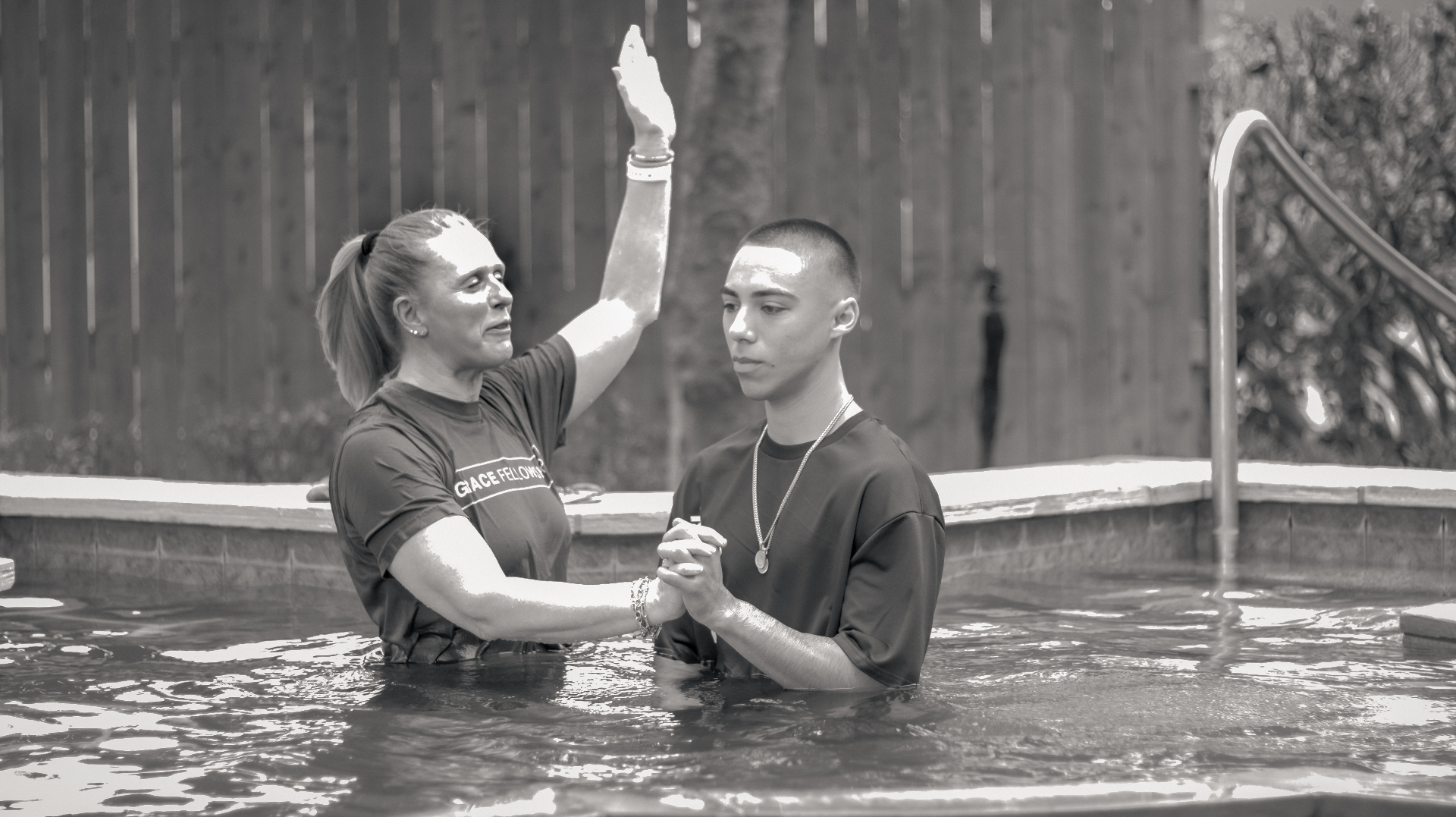 Moment before immersion