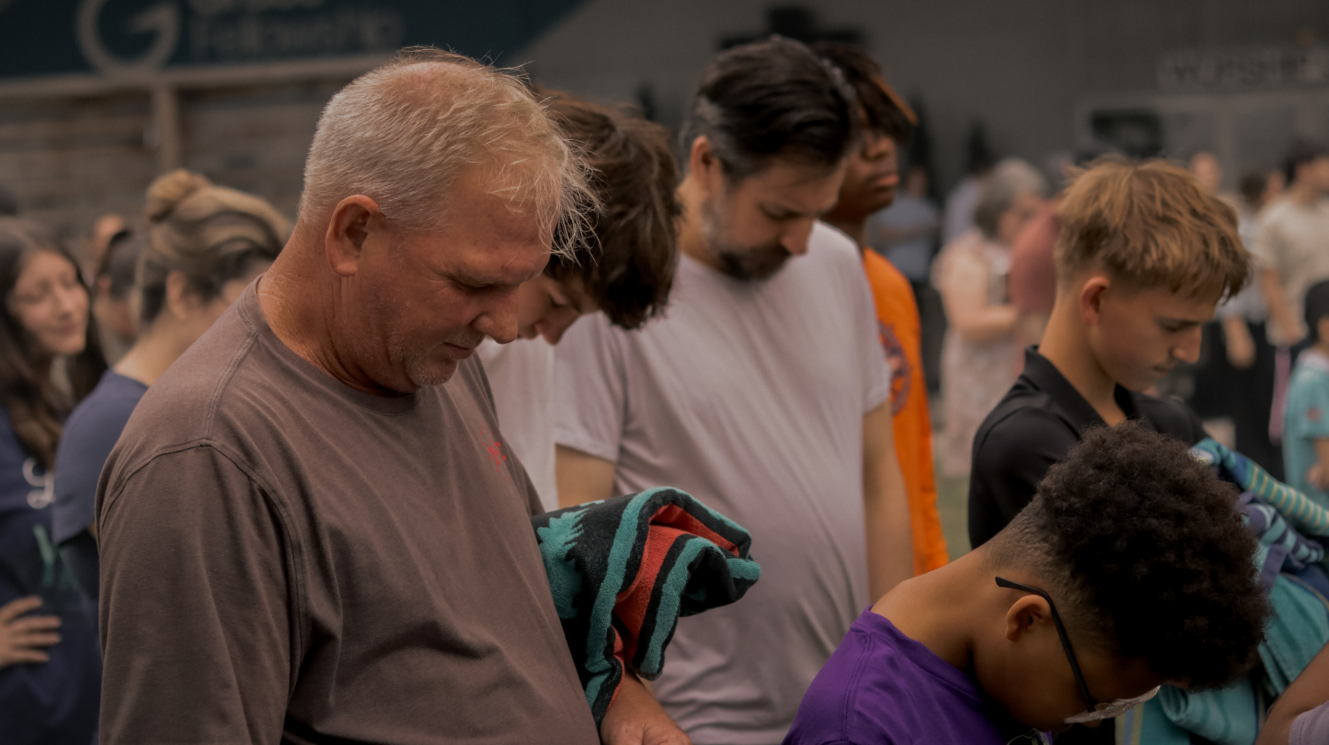 Prayerful community moment