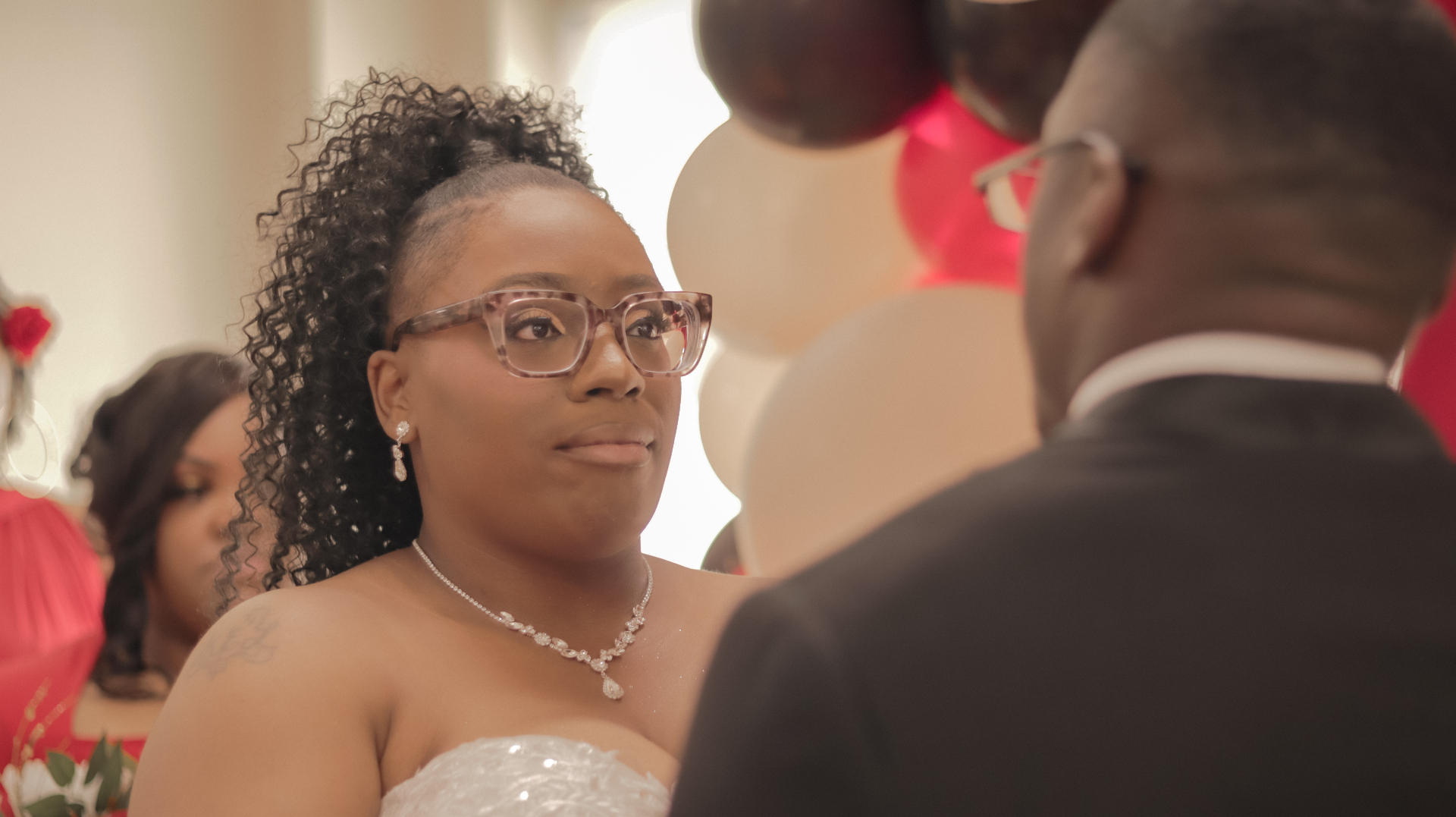 Bride's first look